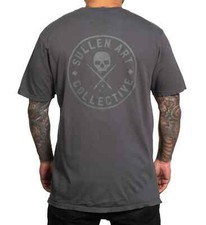 Sullen Clothing "EVER CASTLE ROCK" Premium Mens tee Art Collective tattoo Grey