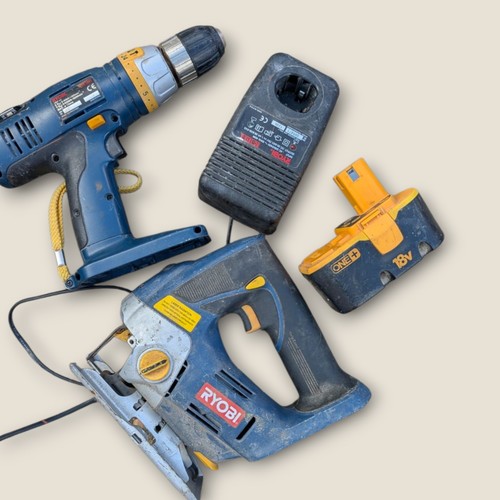Ryobi 18v cordless tool set - cordless,
