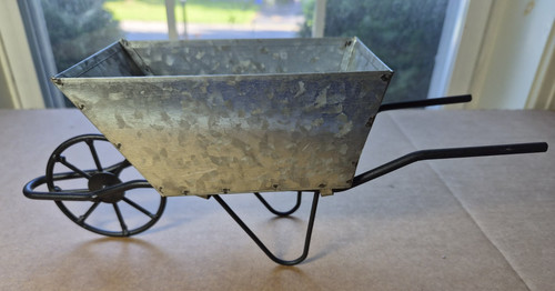 Vintage wheel barrel planter - vintage,
