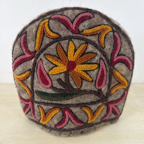 Vintage hand made folk art - hand, tea