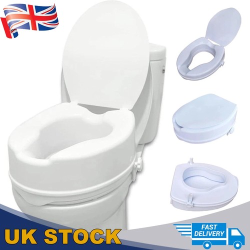 Raised toilet seat with - raised, 4"