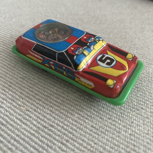 Vintage tin plastic car - , xe-5