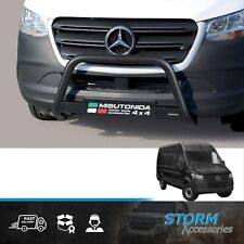 FOR MERCEDES SPRINTER 2018 ONWARD MISUTONIDA FRONT A-BAR BULL BAR 63MM IN BLACK 