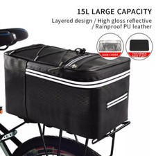 Waterproof Bicycle Seat Rear Bag Bike Pannier Rack Pack Shoulder Cycling Carrier