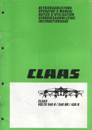 Claas volto 540h 540hr 450h - claas,