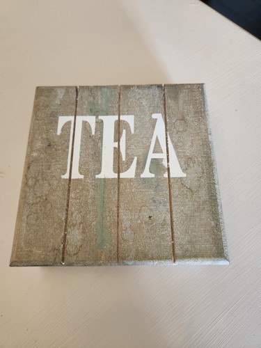 Wooden tea storage box with