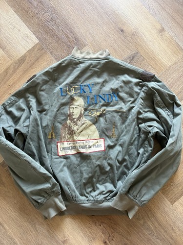 Vintage 90s avirex lucky lindy - avirex,