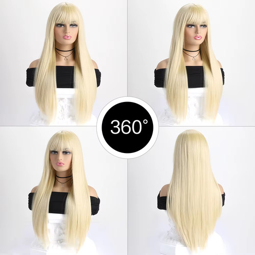 Long straight synthetic - 26",