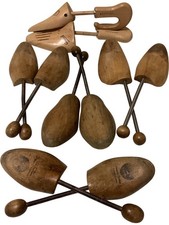 Vintage Wooden Shoe Trees Set