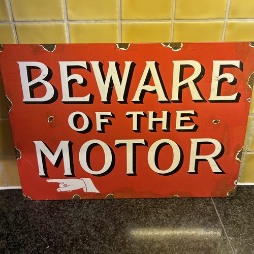 Beware the motor - beware, enamel
