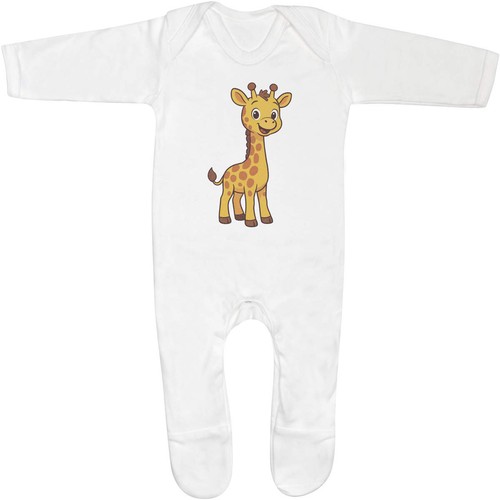 Cute giraffe baby sleepsuit - baby,