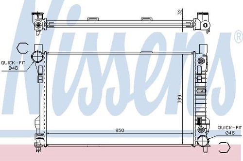 Nissens radiator for mercedes - nissens,