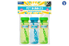 Scented Pet Bubbles, pack of 3, beef chicken dog interactive toy, exercise