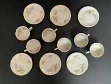 Oscar Schaller Winterling Bavaria Bone China Tea Cup & Saucer (x6) Set Germany