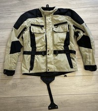 Hein Gericke Beige/Black Motorcycle Jacket Size 56 Neck/Body Liner Included