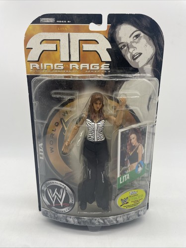 Wwe lita action - figure, ring