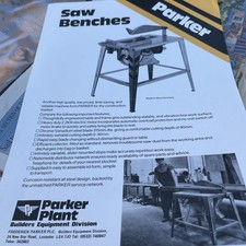 Parker of Leicester Saw bench single sided brochure