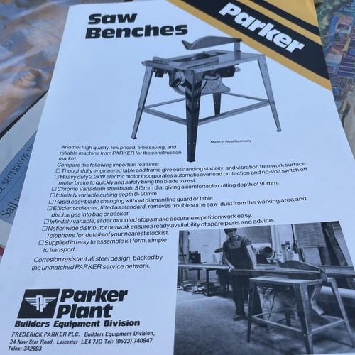 Parker leicester saw bench - leicester,