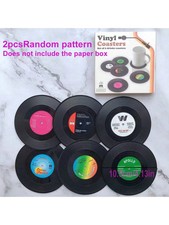 Retro Vinyl Record Coasters -