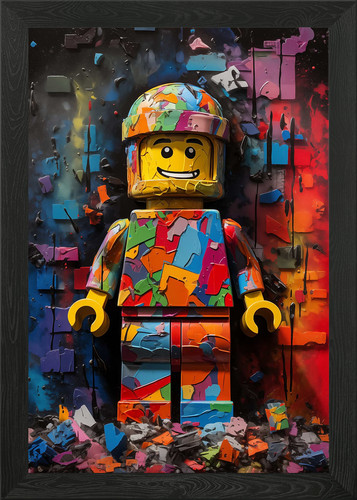 Lego man pop art - lego,