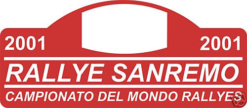 San remo rally badge race - badge,