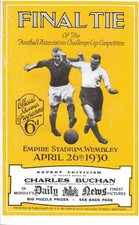 * 1930 FA CUP FINAL PROGRAMME