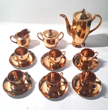 Vintage Genuine Samurai China Coffee / Tea Set Hand Painted Ref 539405