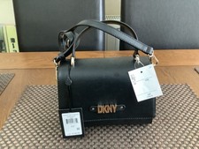 DKNY ALISON SM TH XBODY BLACK LEATHER BAG RRP $148 BRAND NEW WITH TAGS 