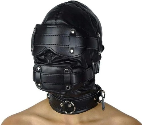 Black fetish mask - fetish,