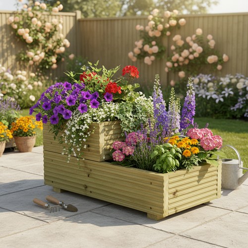Small tiered garden steps - 2,