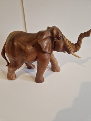 Vintage hand carved wooden - carved,