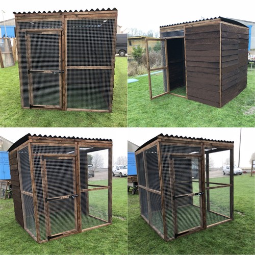 6ft covered walk animal run - covered,