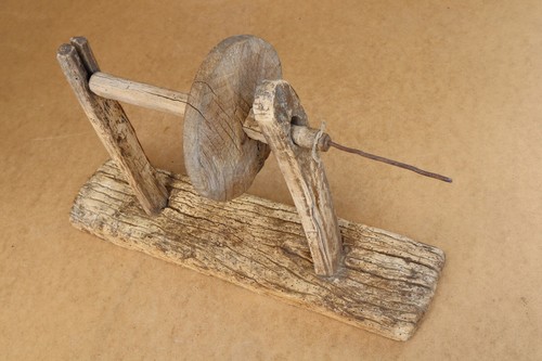 Antique primitive wooden wood - primitive,