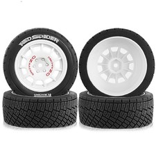 4 PCS Wheel Tyres Racing Tires for WRC 1/8 HPI WR8 CNERLAARLO 1/10 Universal