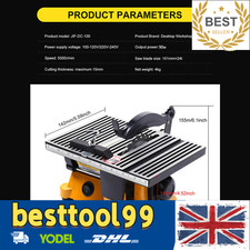 NEW 4" MINI TABLE SAW CUTTING TOOL WOOD GLASS STONE CRAFT DIY SAW CUTTER BENCH