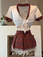 Sexy School Girl Tartan Outfit