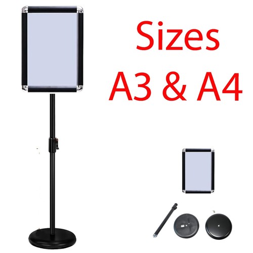 Pedestal poster stand - a3/a4,