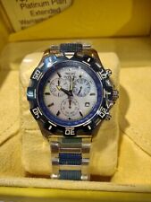 New Invicta  4709 Blue/SS Watch Python  Collection Chronograph Stainless Steel 