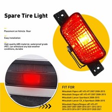 Rear Spare Tire Tail Light Brake Fog Lamp For Mitsubishi Pajero Shogun 2006-2021