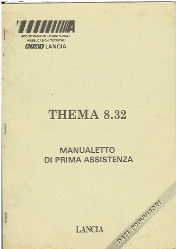 Lancia thema saloon - 8.32, 1987