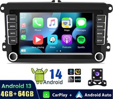 For VW Volkswagen Jetta Passat 7" Car Stereo Radio Carplay GPS 4+64G with Camera