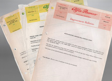 Alfa Romeo Direction Service Information Sheets & Technical Bulletin 1981
