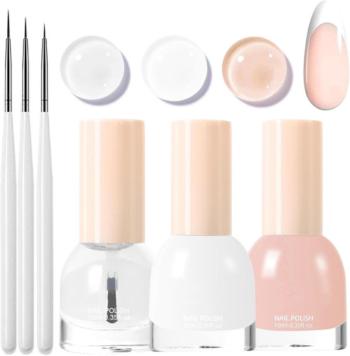 French manicure nail - nail, polish