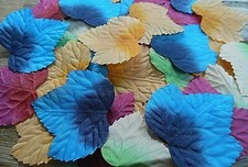 200 premium MIXED SILK AUTUMN/MAPLE LEAF UK SELLER  WEDDING/CRAFTS DECOR/COSTUME