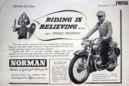 Norman 250cc uni - norman, anzani