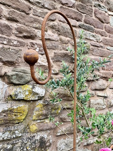 Rustic metal shepherds crook - rustic,