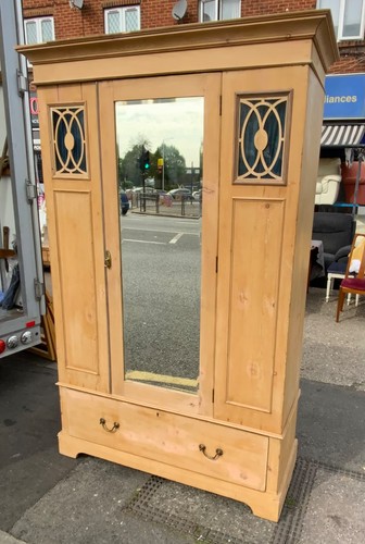 Antique pine warbrobe - pine, with