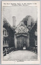 TREGOTHNAN HOUSE Cornwall Principal Entrance Postcard