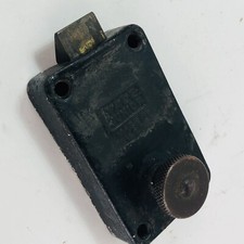 VTG YALE Junior Surface Rim Night Lock Latch Cast Iron Black Reclaimed Salvage