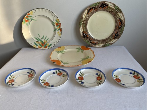 Joblot art deco plates - 6, &
